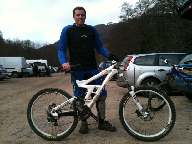 Dave with his Scott Gambler at Cwmcarn